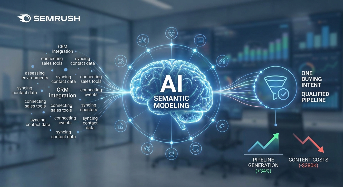 Semrush AI Semantic Modeling for B2B Intent Clustering