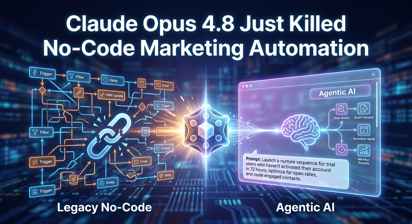 Claude Opus 4.8 Just Killed No-Code Marketing Automation