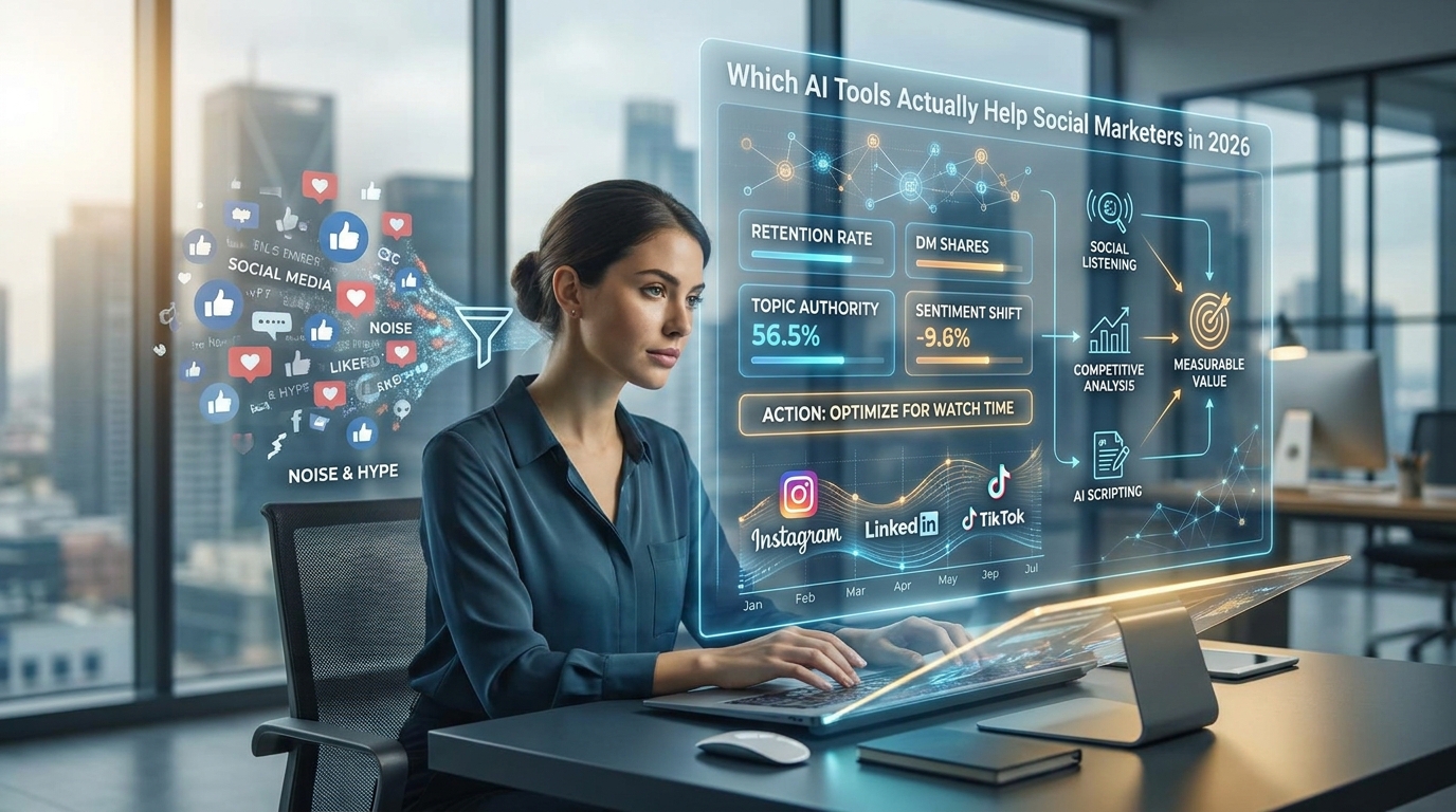Which AI Tools Actually Help Social Marketers in 2026