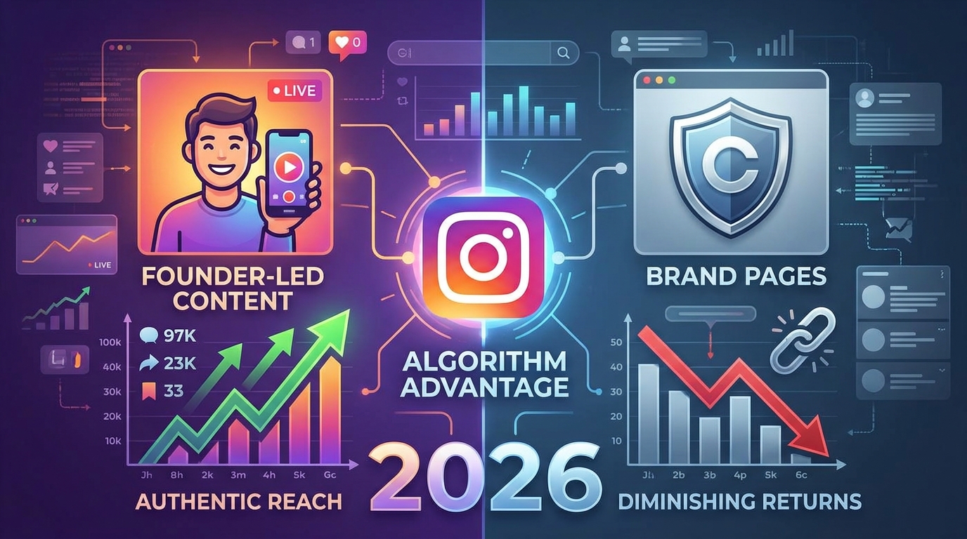 Instagram’s 2026 Reach Reset Favors Founders Over Brands