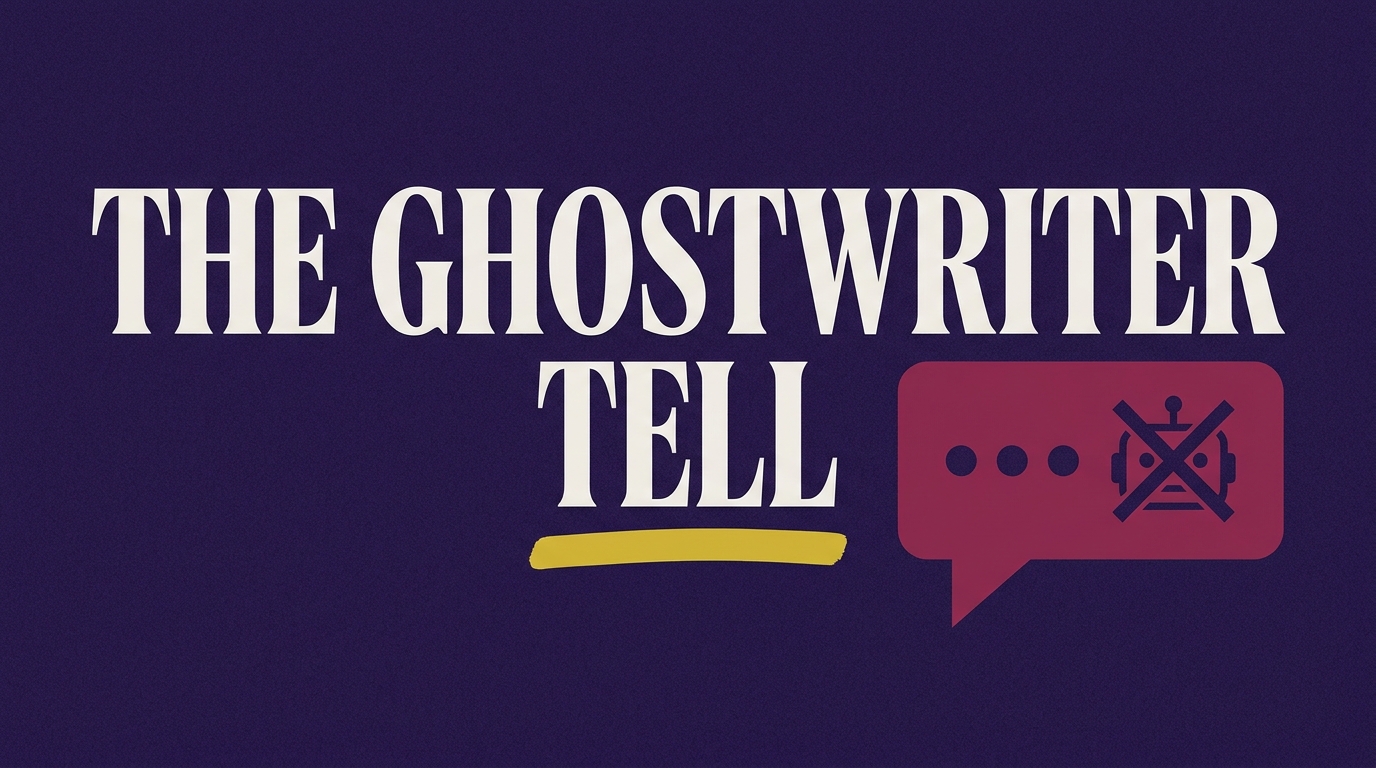 The AI Ghostwriter Tell: Why Your LinkedIn Reach Died