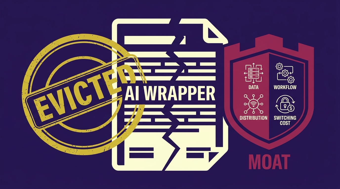 AI Wrapper Moat Teardown: 4 Real Moats vs. Rentals