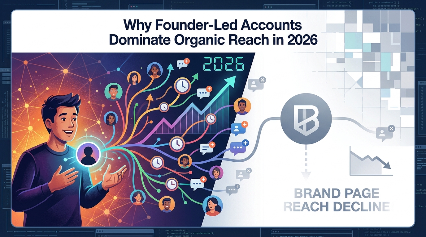 Why Founder-Led Accounts Dominate Organic Reach in 2026