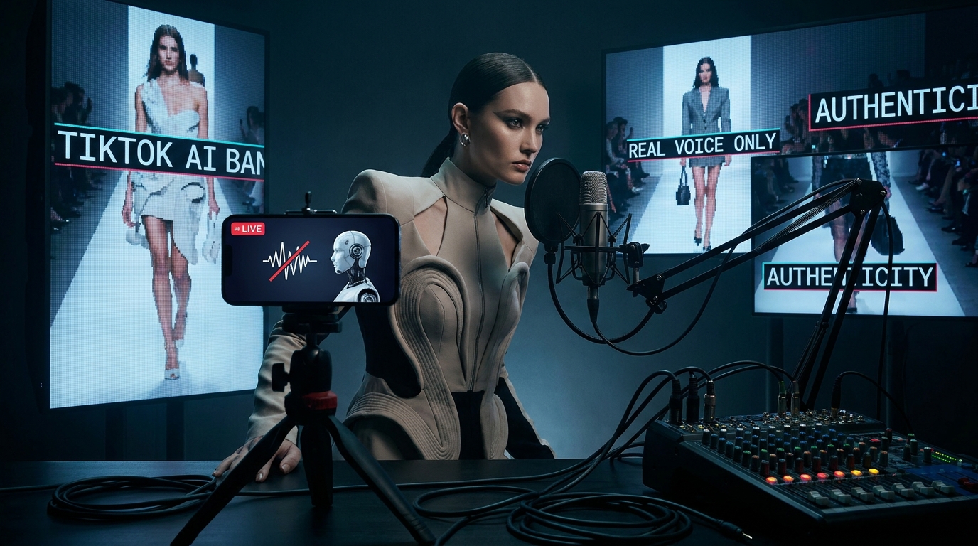 TikTok’s AI Voice Ban: What Fashion Brands Must Do Now